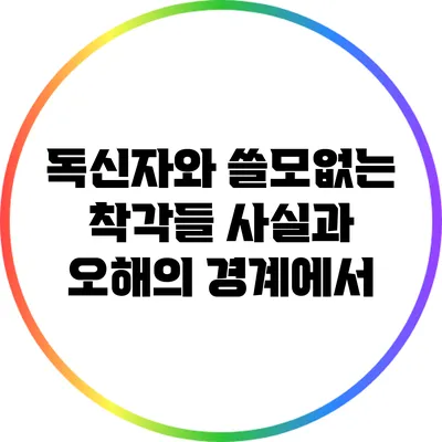 독신자와 쓸모없는 착각들: 사실과 오해의 경계에서